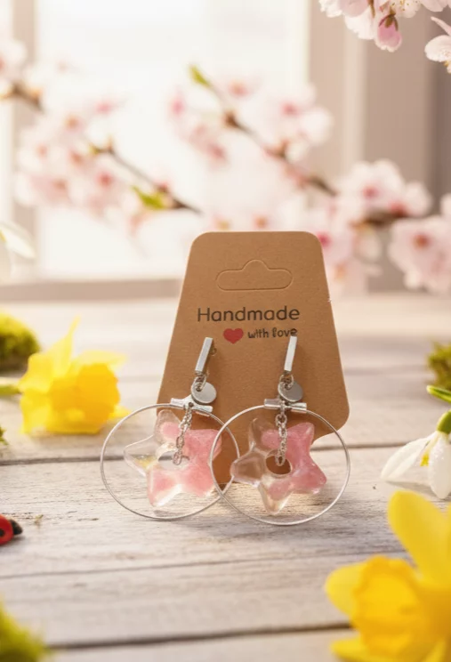 Boucles d’Oreilles "Étoile de Cristal